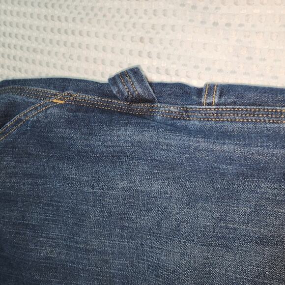 CARHARTT EUC MENS SIZE 42 x 30 DENIM CARGO CARPENTER JEANS - Picture 3 of 11